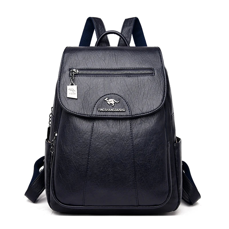 9 Colors Women'S Leather Backpack Fashion Women Travel Backpack High Quality Sheepskin Female Knapsack School Bag Sac a Dos New