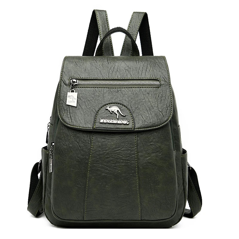 9 Colors Women'S Leather Backpack Fashion Women Travel Backpack High Quality Sheepskin Female Knapsack School Bag Sac a Dos New