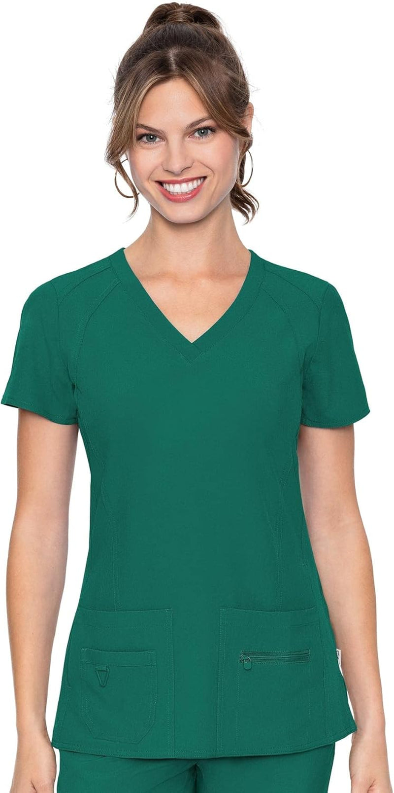 Women'S 'Activate' Refined Scrub Top, Hunter, Large