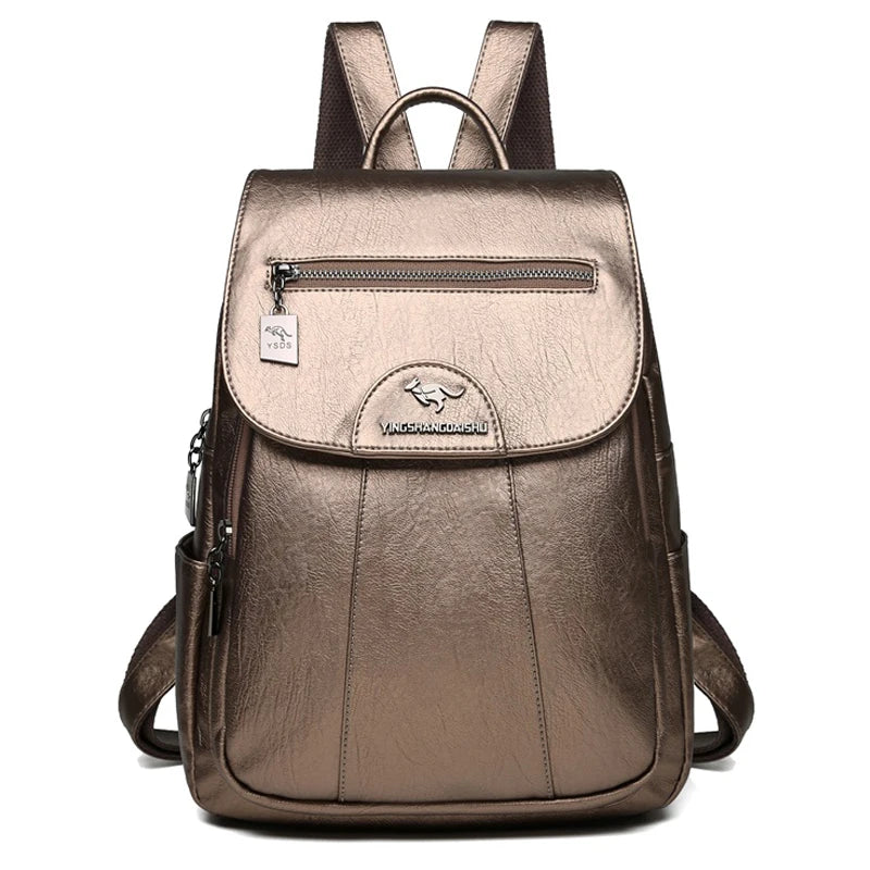 9 Colors Women'S Leather Backpack Fashion Women Travel Backpack High Quality Sheepskin Female Knapsack School Bag Sac a Dos New