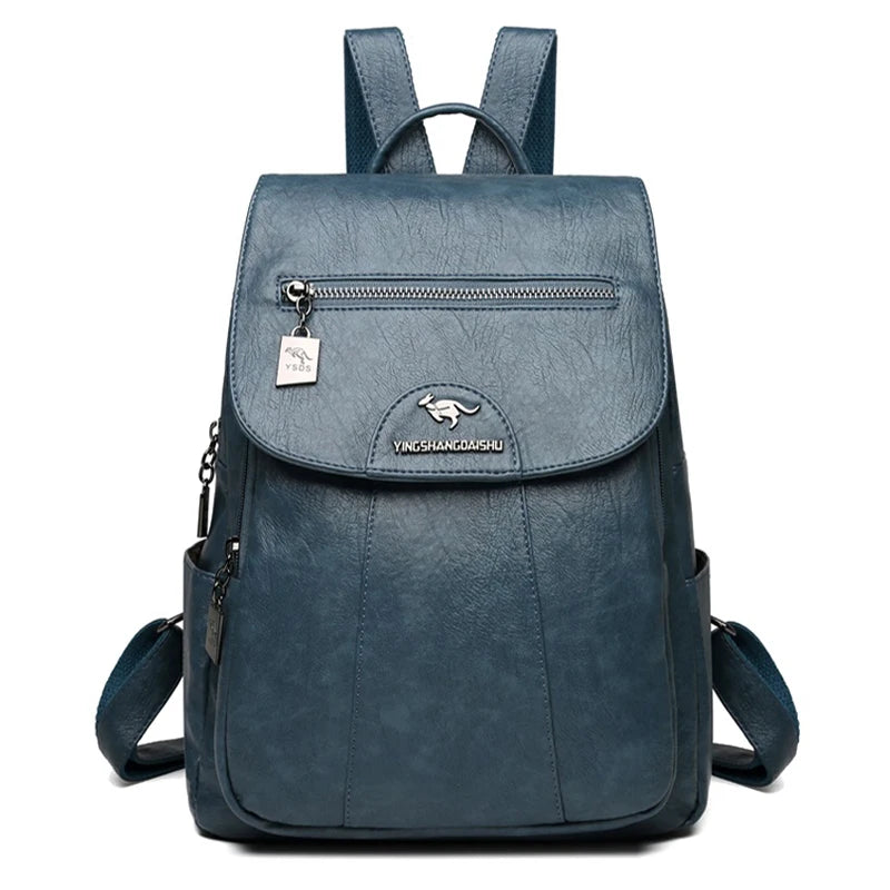 9 Colors Women'S Leather Backpack Fashion Women Travel Backpack High Quality Sheepskin Female Knapsack School Bag Sac a Dos New