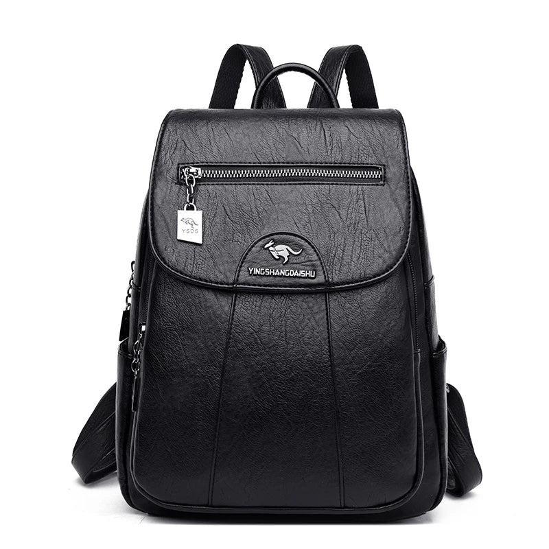 9 Colors Women'S Leather Backpack Fashion Women Travel Backpack High Quality Sheepskin Female Knapsack School Bag Sac a Dos New