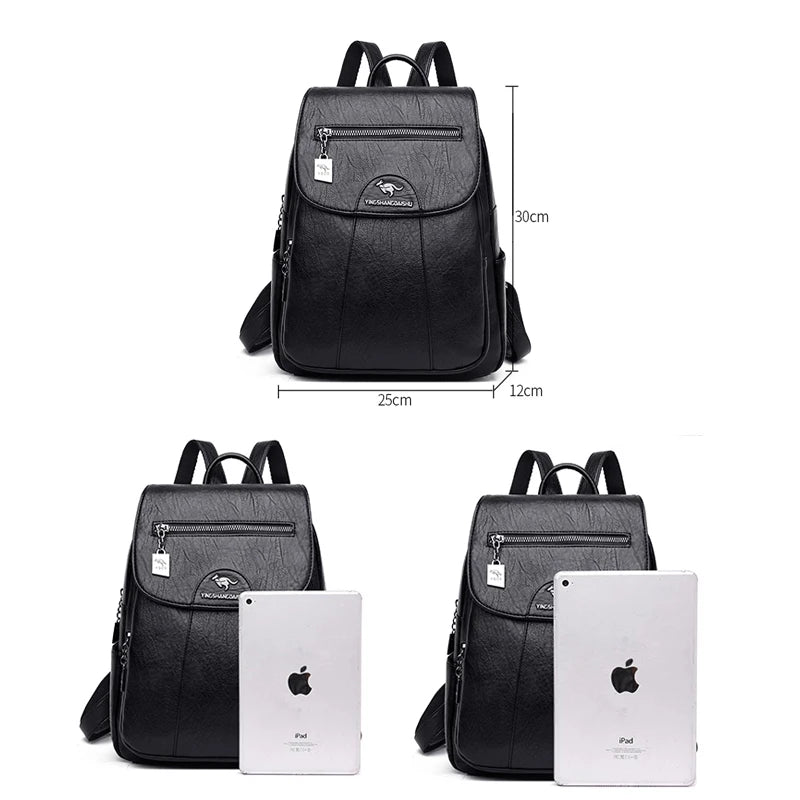 9 Colors Women'S Leather Backpack Fashion Women Travel Backpack High Quality Sheepskin Female Knapsack School Bag Sac a Dos New