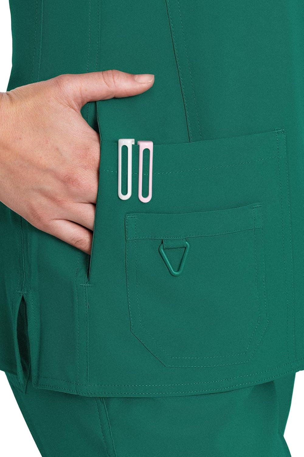 Women'S 'Activate' Refined Scrub Top, Hunter, Large