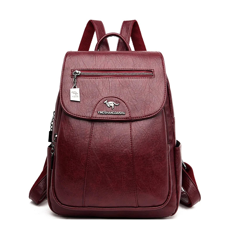 9 Colors Women'S Leather Backpack Fashion Women Travel Backpack High Quality Sheepskin Female Knapsack School Bag Sac a Dos New